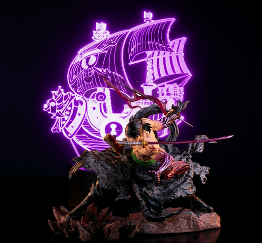 Zoro Master Collector Pack: Bathing Blood Figure & Thousand Sunny LED Light