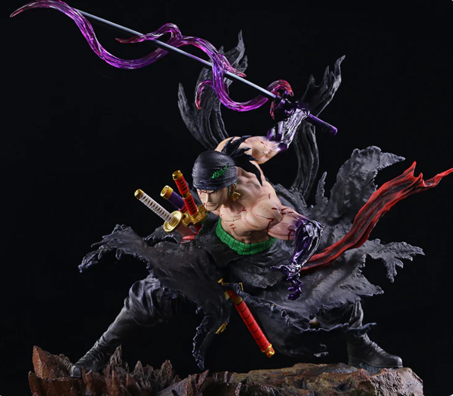 Zoro Master Collector Pack: Bathing Blood Figure & Thousand Sunny LED Light